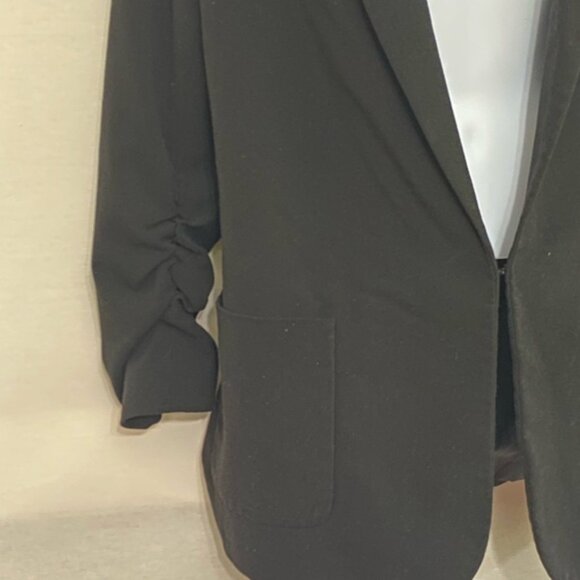 CC-50 Tahari Black Long Sleeve Lined Blazer‎ Suit Jacket Size L - Picture 2 of 16